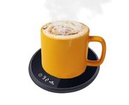 USB Mug Warmer, Electric Coffee Mug Warmer with 2 Temperature Settings, Touch Tech & LED Display - Perfect Coffee Gifts & Office Desk Accessories - Beverage & Mug Warmer