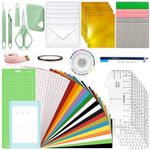 The All-in-One Accessories Bundle for Cricut Joy Accessories and Supplies Include Card Kit,Vinyl Sheets,Joy Mat and Weeding Tools