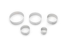 Fox Run 3681 Circle Cookie Cutter Set, Stainless Steel, 5-Piece, 1 x 4 x 4 inches