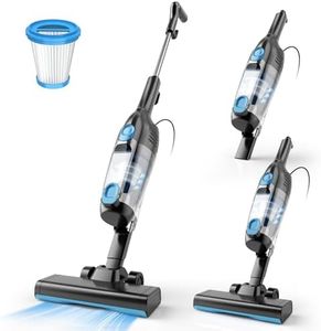 Vazone R6X Corded Stick Vacuum Cleaners for Home, 20Kpa Powerful Suction Stick Vacuum with 16Ft Cord, 2 in 1 Lightweight Handheld Vacuum Cleaner for Hardwood Floor Pet Hair