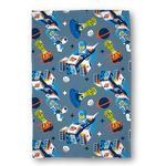 Character World Official LEGO® City Fleece Blanket | Super Soft Warm Blue Throw, Cityspace Design | Perfect For The Bedroom, Camping & Sleepovers 100 x 150cm