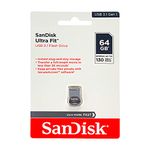 SanDisk 64GB Ultra Fit USB 3.1 Flash Drive, Flash Memory Stick - SDCZ430-064G-G46