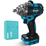 1/2 inch Cordless Impact Wrench Compatible with Makita 18V Battery, Impact Wrench 660FT-LBS(900N.m) Brushless Electric Impact, with 4 Modes Power Impact Driver for Car, Truck, Mower (Bare Tool)
