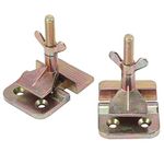 2pcs/Set Silk Screen Printing, Power Tool Accessories Jigs Hinge Clamps, Metal Butterfly Hinge Clamps Screen Printing DIY Tool