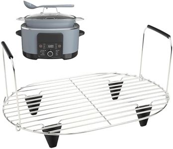 BYKITCHEN Roast and Steamer Rack Compatible with Ninja Foodi Possible Cooker Pro 8.5 Quart MC1000, MC1001, MC1010 Slow Cooker Crock, Ninja Possible Cooker Pro Accessories with Silicone Feet & Handles