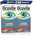 Bausch & Lomb Ocuvite Vitamin & Mineral Supplement Tablets with Lutein, 120-Count Bottles (Pack of 2)