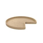 Rev-A-Shelf 32 in Banded Wood Kidney Lazy Susan Shelf Only, Standard