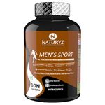 Naturyz Men's Sport Advanced Daily Immunity Supplement Specialized Multivitamin Tablet -Pack of 60 count