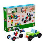 Plus-Plus - Learn to Build Go! Vehicles - 500 Pieces - Creative Building and Construction Set - Mix of Basic Colors in a Box - Kids 5 to 12 Years - P7011, 20mm