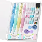 Four Candies 4PCS Thick Barrel Mechanical Pencil with Comfort Grip, 2.0MM Ergonomic Mechanical Pencil with 44PCS Lead Refills, 2PCS Sharpeners/Erasers, Aesthetic School Supplies for Writing Drawing