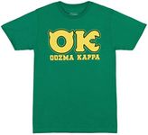 Disney Monsters University OK Oozma Kappa Member Adult Green T-shirt (Adult XX-Large)