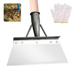 Multifunctional Cleaning Shovel Moss Remover Tool Steel Garden Shovel,Cleaning Shovel for Weeds and Moss, Garden Scraper(23cm)+1 pair of gloves…