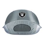 NFL Oakland Raiders Manta Portable Pop-Up Sun/Wind Shelter, Black/Gray