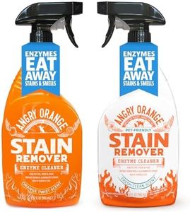 ANGRY ORANGE Pet Stain Remover for Dog Urine and Stains - Enzyme Cleaner - Citrus + Fresh Sent - Value 2 pack