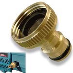 DEXURIES Universal Brass 3/4" High-Pressure Washer Inlet Water Filter Connector Nipple/Nozzle Accessory (Pack of 1) (Brass Filter)