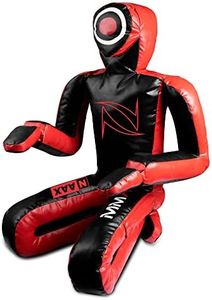 NAAX MMA Grappling Dummy Judo Punching Bag Dummy BJJ Wrestling Dummy Sitting Position Brazilian JIU Jitsu Submission Self Defense Training Wrestling Vinyl Dummy UNFILLED
