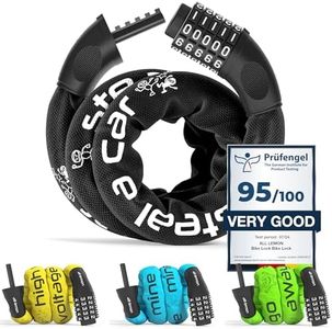 Chaîne Antivol Vélo à Code, Acier Qualité Cadenas Bicyclette - Serrure de Sécurité | Câble Verrouillage à Bécane, Scooter Electrique Trotinette Poussettes Tondeuse Extérieur, Bike lock Chain