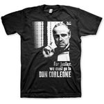 Mens T Shirt Godfather for Justice Go to Don Corleone The Godfather Man Jersey Size L Black