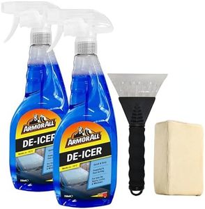 Armor All Winter Car Kit, Fast Acting Deicer 2 x 750 ml, Ice Scraper x 1, Chamois Demister Pad x 1, Effective down to -10°C
