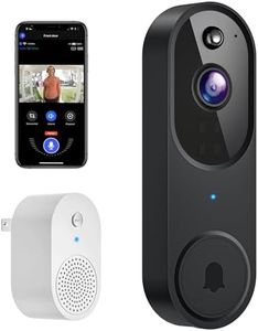 Occuwave 1080P Video Doorbell Camera Wireless, Cloud Storage, Live View, 2-Way Audio, Night Vision, Chime Ringer Included, 2.4G WiFi, Rechargeable Battery, Outdoor Indoor Surveillance