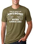 Silk Road Tees Christmas T-Shirt Gift for Brother Sibling Awesome Brother Tee Shirt Birthday Gift Medium Military Green