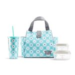 Fit+Fresh Westport Adult Insulated Lunch Bag women love as a Lunchbox, Lunch Tote - Cute Small Lunch Box For Women, Lunch box men, lunch bags women, insulated lunch box, lunch boxes, adult lunch, Aqua