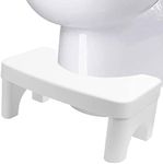 WDOPEN Toilet Stool,Detachable Potty Step Stool, Folding Squatting Poop 7'' Height Safe Healthier Simple Design White