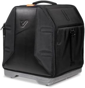 Gruv Gear VELOC Rack Tom Drum Bag/Case for Working Drummers. Features a Rugged ABS Shell Bottom, Adjustable Strap, Water-Repellent Tough Nylon Fabric & Patented Dual-Opening Design - 10x12" - Black