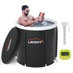 Cold Plunge Tub, Ice Bath Tub for Athletes Cold Water Therapy Recovery, Portable Ice Bathtub Adult, Portable Inflatable Bathtub Adult for Indoor/Outdoor with Thermometer and Timer (87 Gal)