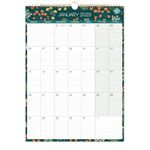 Family Calendar 2025 - Calendar 2025 uk from Jan.2025 - Dec.2025, 2025 Calendar month to view, Lovely Design of 6 Colors, Green Flower