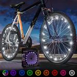 Activ Life Bike Light (2 Pack, White) Hot Gifts for Boys, Girls & Fun Summer Ideas for Him and Her - Popular Bicycle Wheel Accessories & Decorations for Bright Safety & Style LED Bulbs Night Rides