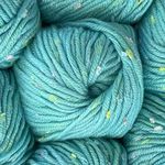 Tweed Twinkles Soft Baby Yarn for Crocheting, 8 Skeins, 696Yds/400G, Free Patterns - Acrylic Baby Blanket Knitting Yarn with Flecks - Size 3 DK Light Worsted Weight - Mint Blue