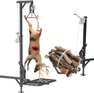 Truck Hitch Game Hunting Hoist - CROSSHIP Mounted Lifting System & Hitch Game Hoist - Easy 10-Minute Installation - 360 Degree Rotation, Detachable 3in1 (2025 Upgrade)