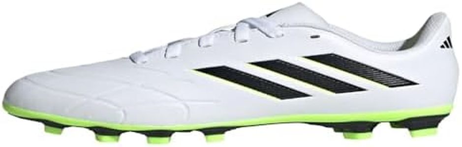 adidas Unisex Kids Copa Pure.4 Football Boots Flexible Ground Sneaker, FTWR WHITE/CORE BLACK/LUCID LEMON, 11.5 Big Kid US