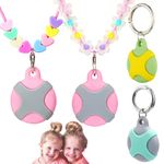 CHABAEBAE Airtag Holder for Kids Airtag Necklace Kids & Adults, Airtag Kids Hidden | Adjustable Air Tag Necklace Kids, Adults | Waterproof Airtag Case