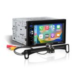BOSS Audio Systems Elite Series BE62CP-C Car Stereo - Apple CarPlay, 6.2 Inch Double Din, Touchscreen, Bluetooth Audio and Calling Head Unit, Radio Receiver, No CD DVD Player, Backup Camera