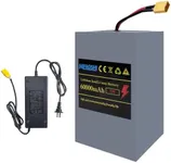 MFAOSHI 72V 60Ah E-Bike Battery, Lithium Battery with LED Display & 30A BMS,XT90 Connectors- Powers 250W-3500W Motors for Electric Bikes, Scooters, Motorcycles & Go-Karts