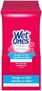 Wet Ones Antibacterial Hand Wipes, Fresh Scent, 20 Wipes (Pack of 10)