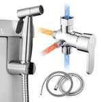 Demantrik | Hot and Cold Sprayer | Handheld Bidet HOT and Cold | Handheld Bidet Shattaf Toilet Spray | Stainless Steel Bathroom Baby Cloth Diaper Sprayer | Support Wall or Toilet Mount