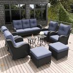 LayinSun 9-Piece Outdoor Patio Furn