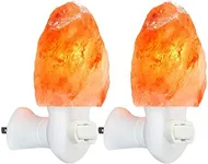 Spantik Pink Himalayan Salt Lamps - Hand Carved, Natural Night Lights for Bedrooms and Home Decor