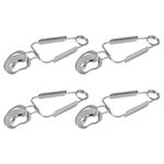 Hemoton 4 Pcs Stainless Steel Escargot Snail Tongs Kitchen Cooking Tool for Kitchen Cooking and Restaurant Serving