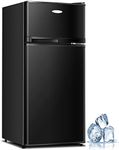 KOTEK Mini Fridge with Freezer, 3.4