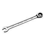 Jetech 3/8 Inch Ratcheting Combination Wrench, Industrial Grade Gear Spanner with 12-Point Design, 72-Tooth Ratchet, Made with Forged and Heat-Treated Cr-V Steel in Chrome Plating, SAE