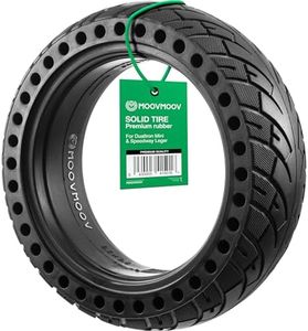 MOOVMOOV Solid Rubber Tyres for Dualtron Mini & Speedway Casual - Compatible with Front and Rear Tyres - Puncture Proof Tyre 8.5 x 2.5 Inch Puncture Proof Non-Slip and with Profile for Electric