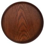 LABRIMP Wooden Round Tray Trays for