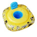 Speedo Infant Swim Seat | Learn to Swim | Floatation | Float, Bright Yellow/Black/Azure Blue, 0-12 Months