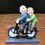 ascension Romantic Lovely Couple Sitting On Cycle Gift for Girlfriend Boyfriend Husband Wife Miniature Statue Figurine for Valentines Day Gift Gift for Your Love Valentines Gifts