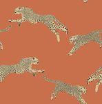 Clementine Leaping Cheetah Peel & Stick Wallpaper