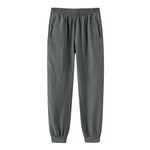 HIBETY Boys' Performance Track Pants: Moisture-Wicking and Breathable with Adjustable Elastic Waistband-Dark Gray-S